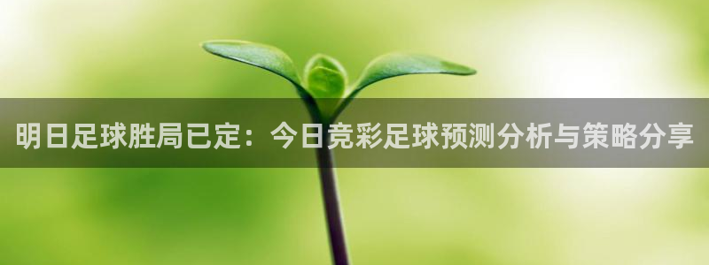 明日足球胜局已定：今日竞彩足球预测分析与策略分享