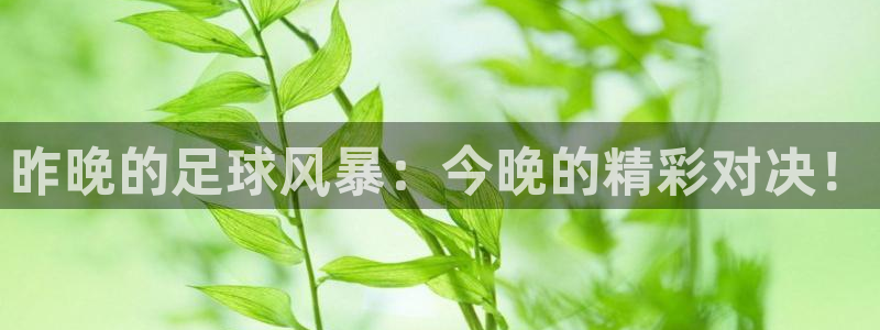  昨晚的足球风暴：今晚的精彩对决！
