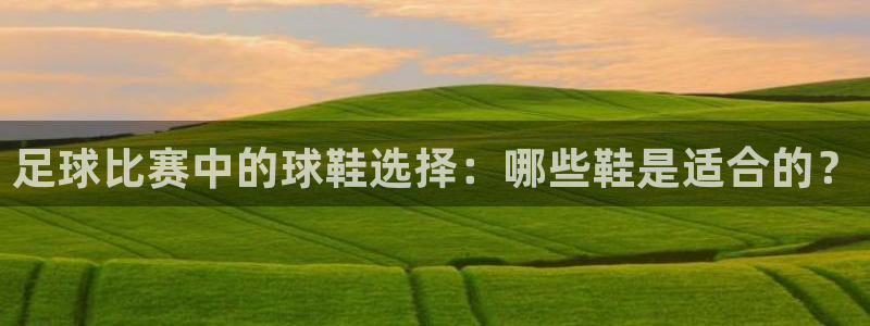 足球比赛中的球鞋选择：哪些鞋是适合的？
