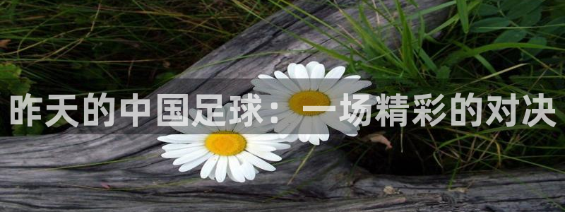 昨天的中国足球：一场精彩的对决