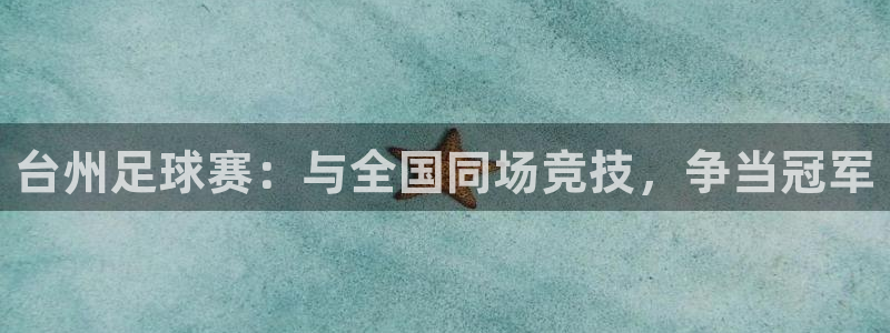 台州足球赛：与全国同场竞技，争当冠军