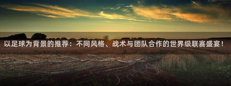 以足球为背景的推荐：不同风格、战术与